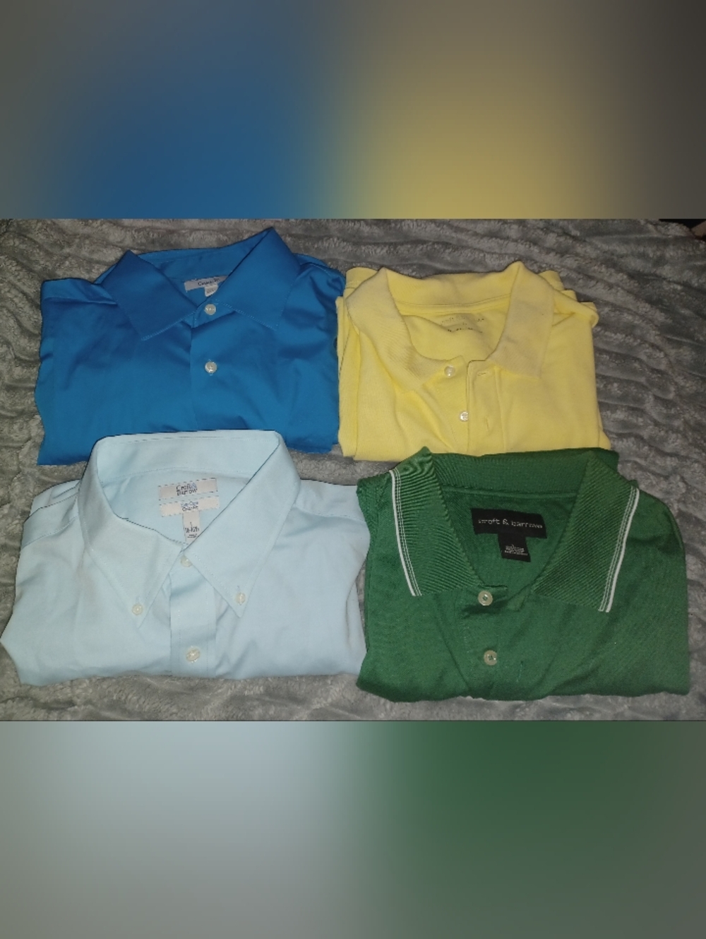 Croft & Barrow Mens Dress Shirt Lot Of 4